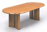 42x96 Solid Oak Table with Beveled Edge