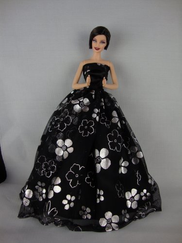 Gold and Ivory strapless Ball Gown Made for the Barbie Doll