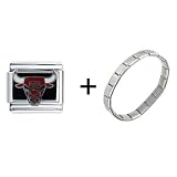 Nba Chicago Bulls Italian Charm Bracelet