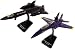 SMITHSONIAN InAir E-Z Build 2 pc Set, F-18 Hornet Blue Angels and SR-71 Blackbird