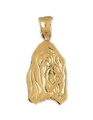 Dazzlers Solid 14k Gold Basset Hound Dog Charm Pendant Available in three colors from jewelsberry (weights: 0.9 grams only)