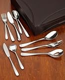 Yamazaki Appel 65-Piece Flatware Set with Caddy, Service for 12
