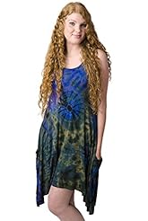 Tie Dye Print Rayon/Spandex Tank  Dress