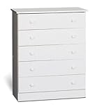 IMAGE OF Prepac WHHD-3038-5 5 Drawer Chest White