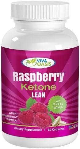 Viva Oasis Pure Raspberry Ketones Capsules Made in the USA *BONUS* African Mango, Acai Fruit, Green Tea Extract, Resveratrol, Apple Cedar Vinegar, Grapefruit Extract and Kelp - 60 Capsules 30 Day Supply.