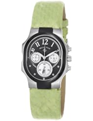 Philip Stein Womens 22TB-FB-SMLG Classic Light Green Leather Strap Watch