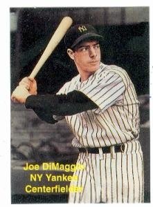 Joe Dimaggio baseball card (New York Yankees) 1992 SWM #P9