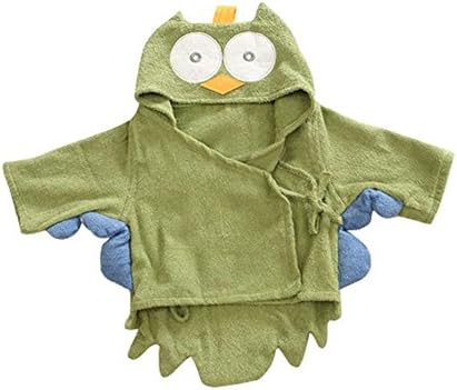 Piggy2gether Baby Bathrobe Baby Hooded Bath Towel Toddler Hooded Robe Bathrobe