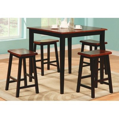 Allegany 5 Piece Dining and Black