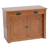 Shaker Mission Style Expanding Cabinet in Fruitwood