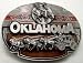 Oklahoma State 3-D Enamel Pewter Belt Buckle