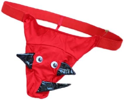 Hot Cartoon Design Pattern Sexy Gstring Underwear for Men - Red dropusaCWM016Red