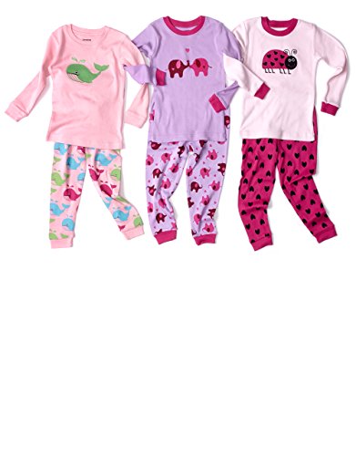 Leveret Baby Girls 2 Piece Pajama 100% Cotton Variety of Styles (6-24 Months)