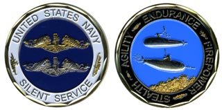 Navy Silent Service Challenge Coin