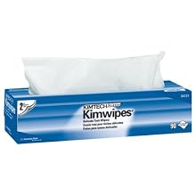 Kimberly-Clark Kimtech Science 34721 Kimwipes Delicate Task Disposable Wiper, 16-19/32" Length x 14-11/16" Width, White (15 Packs of 90)