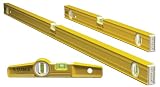 Stabila 29824 - 3 Level Magnetic Pro-Set Includes 48-inch , 24-inch and  Die-cast Torpedo with Rare Earth Magnets