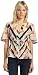 Apparel : Bcbgmaxazria Womens Cropped Silk Blouse