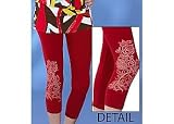 Moa Moa Red Tattoo Leggings