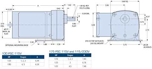 Bison Model 016-101-0017 Gear Motor 1/20 hp 95 RPM 115V 60HZ.