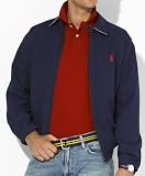 「Ralph Lauren Men's Cotton Drizzler Jacket USポロ ラルフローレン コットン スイングトップ (XXL, NAVY)」の画像