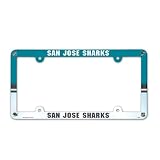 San Jose Sharks Official 12"x6" License Plate Frame Plastic