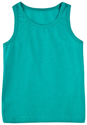 Lilax Girls' Racer Back Tank Top 12 Green