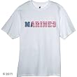 Marines American Flag Novelty T Shirt