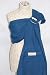 MAYA WRAP Lightly Padded Baby Ring Sling Carrier (Medium Twilight Blue)