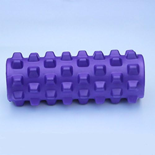 Jasoy Fitness Massage Deep Muscle Relaxation Yoga Column Solid Spiked EVA Foam Roller Drum Stick Purple