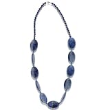 FOJO's 28" Sodalite Beaded Gemstone Necklace