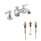Delta KRTDLE-D-T2778H678-CH Leland Roman Tub Filler Kit Deck-Mount with Metal Lever Handles, Chrome 