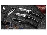 Columbia River Knife & Tool Mini My Tighe Folding Knife Stainless Plain Recurved Blade/Dual Thumb Stud OutBurst Assisted Opening 3 Zytel