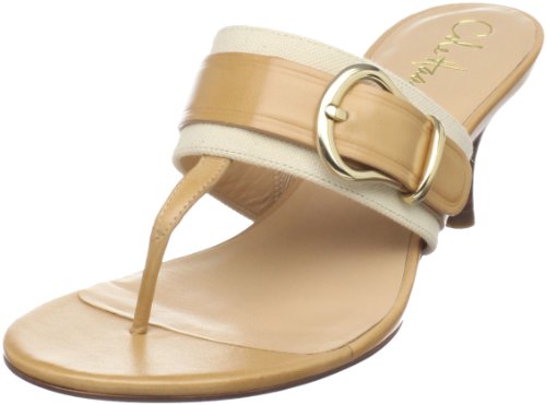 Cole Haan Sandals Cole Haan Women's Air Elana Thong Sandal,Natural Canvas/Beige,9.5 B US