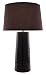 Lite Source LS-20830COFFEE Ashanti Ceramic Table Lamp, Coffee with Fabric Shade