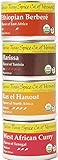 Teeny Tiny Spice Co. of Vermont Organic African Spice Blends Variety Pack, Four 2.8 Oz Tins