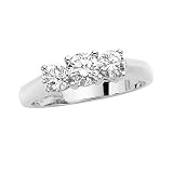 3 Diamond Anniversary Band 3/4 ct. in 14K White Gold (Highest Quality)