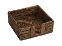 Caspari Rattan Cocktail Napkin Holder