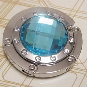 Blue Diamond Folding Handbag Purse Hook Hanger