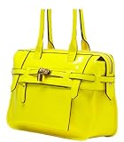 Designer Inspired Nadia Neon Belted Satchel - Colors Available