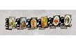 Hematite Bracelet with Various Religious Figures