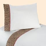 3pc Twin Sheet Set for Pink and Brown Cheetah Girl Bedding Collection by JoJo Designs