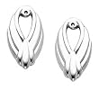 14K White Gold Earring Jackets