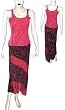2 Piece Skirt Set in Georgette Embroidery Womens Casual Sundresses Size P