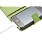 Chelsea Compact Leather Wallet for iPhone 4G/4S-Hot Green