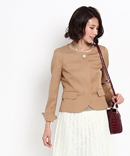 Rubyrivet(ルビーリベット)ビジュー釦付きノーカラージャケット