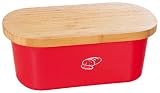 Zoom Produkt-Bild: Kesper 18093 Brotbox Melamin Bambus, rot