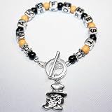 Wake Forest University Deacons Beaded Charm Bracelet
