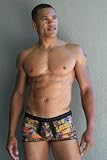 Gregg Homme Funky Mesh Boxer Brief for Men- Multi