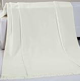 Bocasa by biederlackborbo 43717 Wohn- und Schlafdecke Orion Cotton Plus ca. 150 x 200 cm, natur