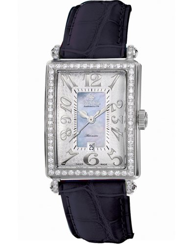 Gevril Women's Glamour Automatic Blue Diamond Watch #6207NL